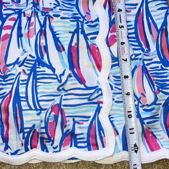 Lilly Pulitzer Michelina Skort Eliza Glisten In The Sun 4 Blue White Vacation - Picture 14 of 16